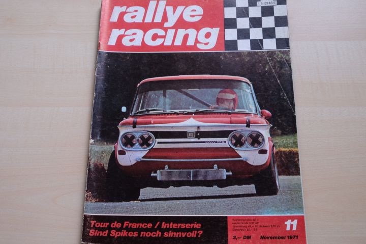 Deckblatt Rallye Racing (11/1971)